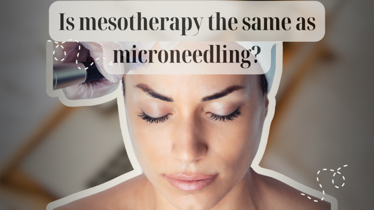 Is mesotherapy the same as microneedling?