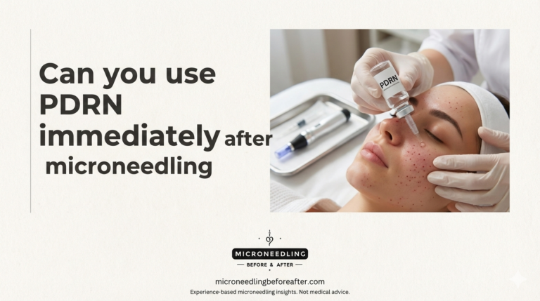Can You Use PDRN Immediately After Microneedling
