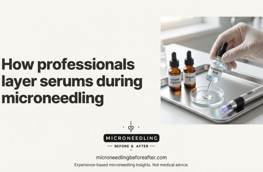 How Professionals Layer Serums During Microneedling