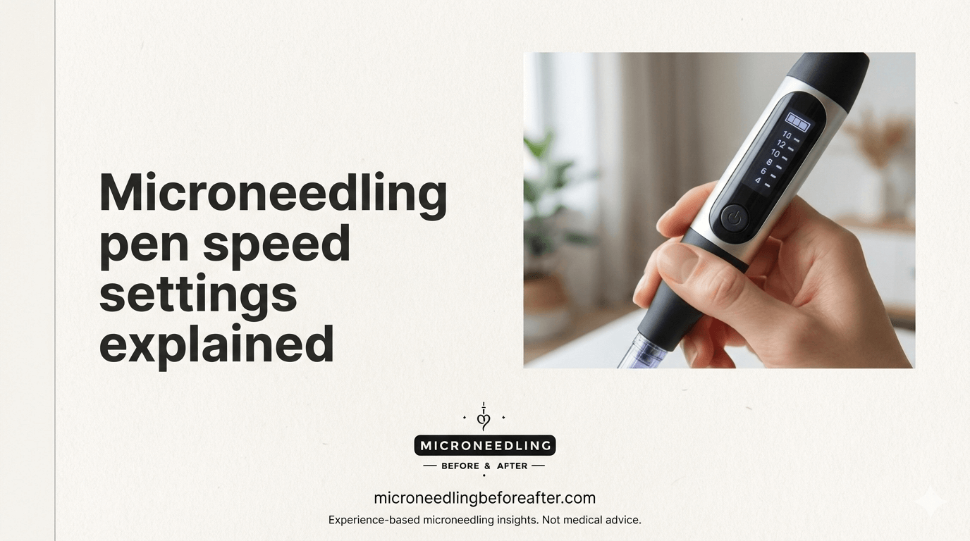 Microneedling Pen Speed Settings Explained