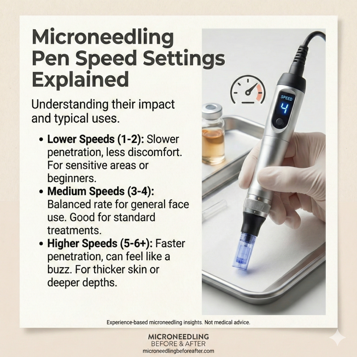 Microneedling Pen Speed Settings Explained