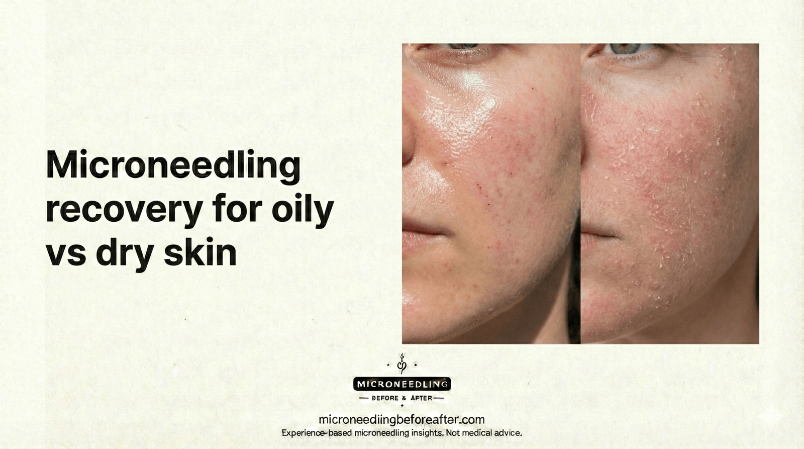 Microneedling recovery for oily vs dry skin