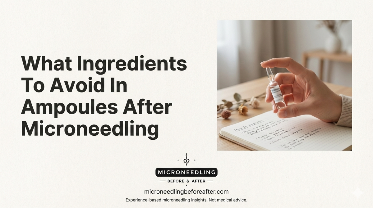 What Ingredients To Avoid In Ampoules After Microneedling