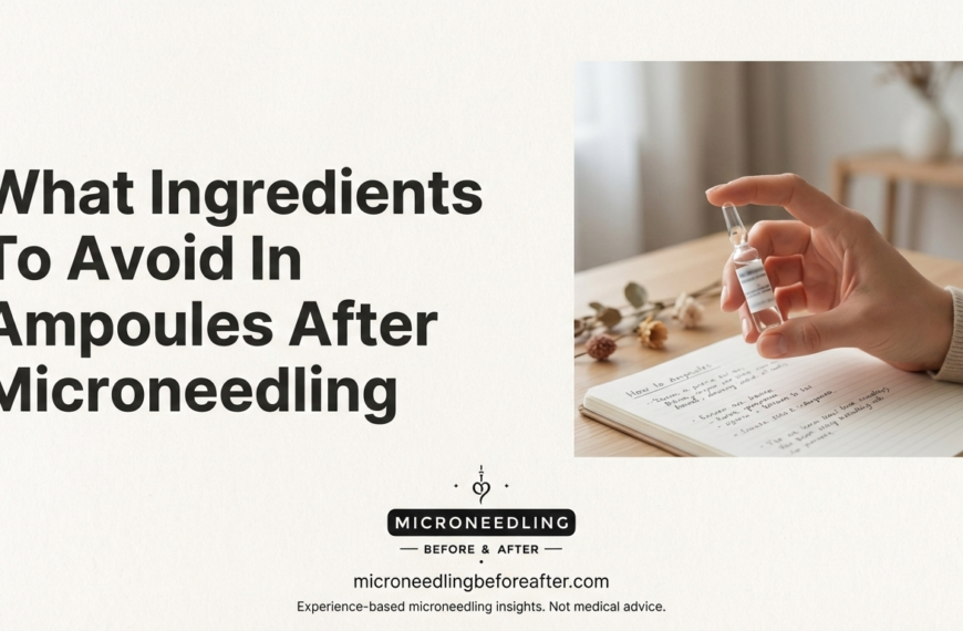 What Ingredients To Avoid In Ampoules After Microneedling