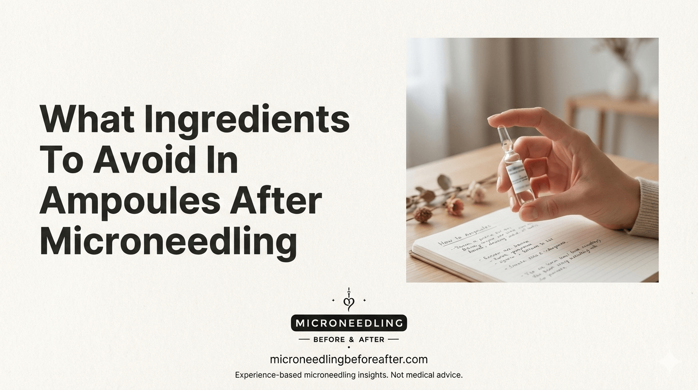 What Ingredients To Avoid In Ampoules After Microneedling