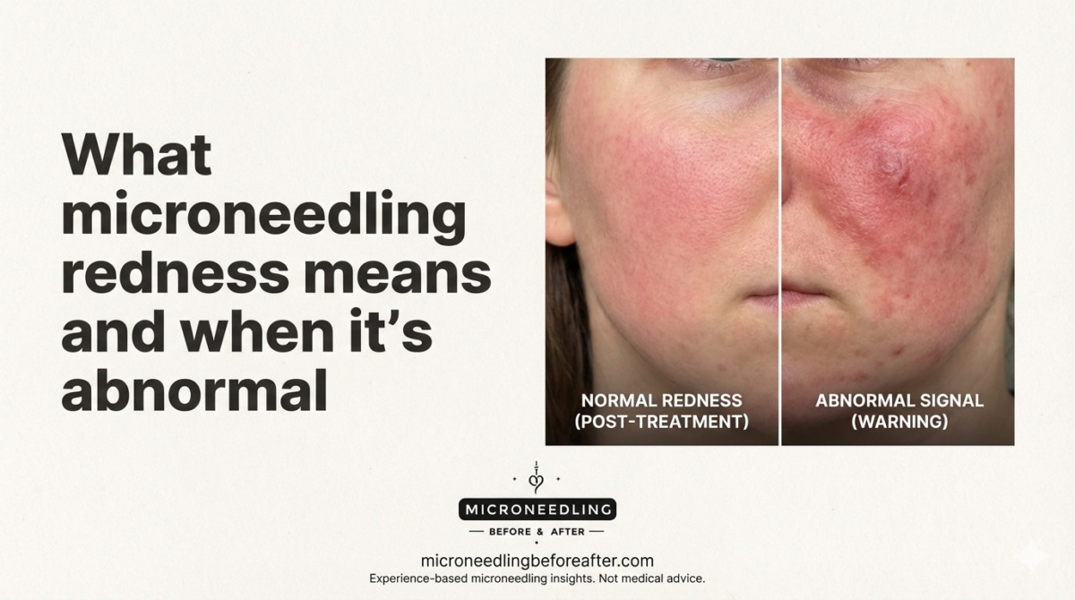 What Microneedling Redness Means And When It’s Abnormal