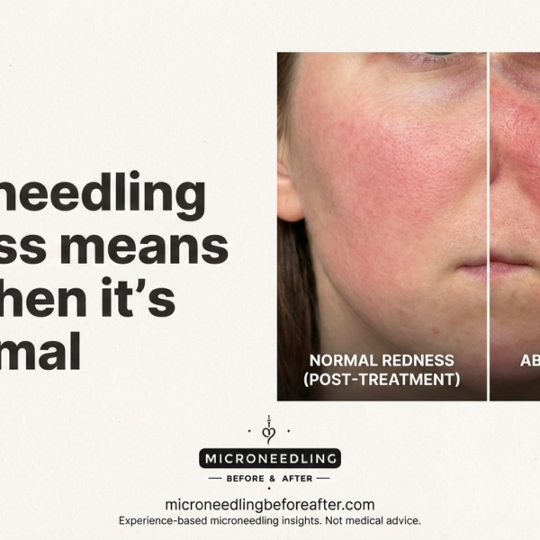 What Microneedling Redness Means And When It’s Abnormal