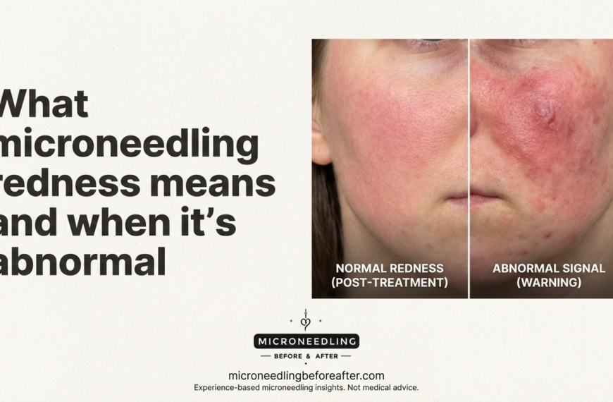 What Microneedling Redness Means And When It’s Abnormal