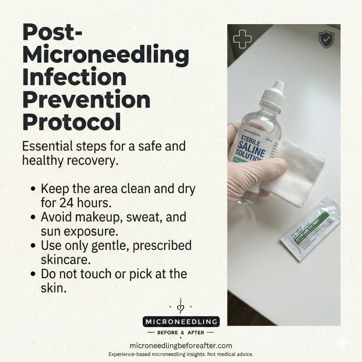 Post-microneedling Infection Prevention Protocol